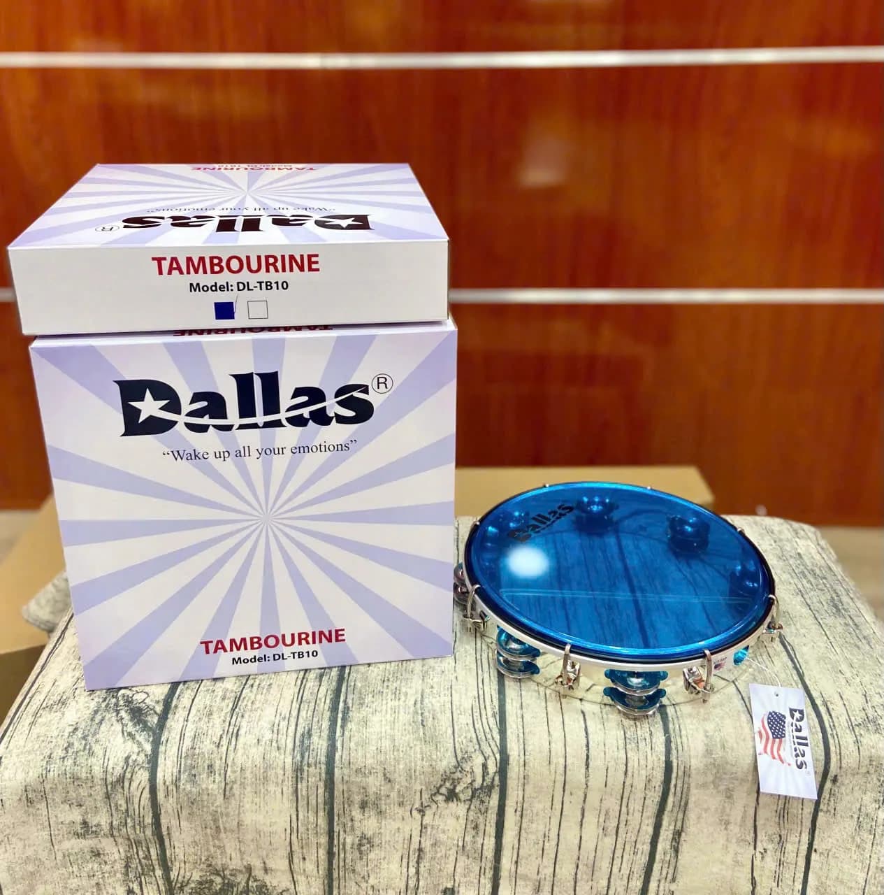 Trống lắc tay Tamborin Dallas DL-TB10